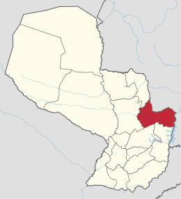 Dipartimento di Canindeyú – Localizzazione