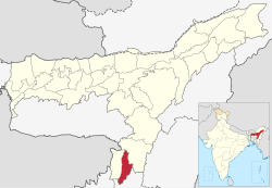 Location in Assam