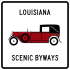 Louisiana Scenic Byways marker