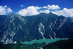 Kurobe Dam and Mount Harinoki from Daikanbō 大観峰からの黒部湖と針ノ木岳