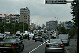 Stau auf dem Boulevard périphérique.