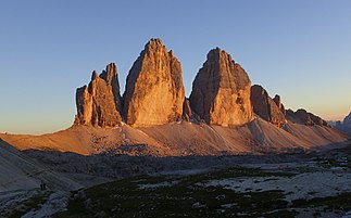 Die Drei Zinnen sind das bekannteste Bergmassiv der Sextner Dolomiten