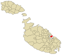 Valetta yerel konseyinin sınırları