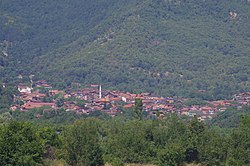 Panoramic view of the village