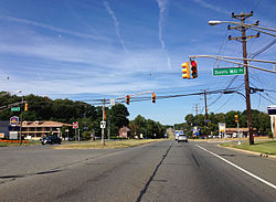 U.S. Route 206 northbound in Bordentown Township