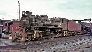 No. 3015 Nyamwezi at Tabora depot, Tanzania, in 1968