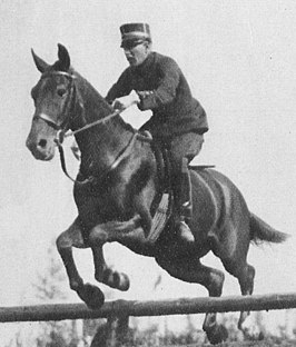 Carl Gustaf Lewenhaupt tijdens de Olympische Zomerspelen van 1920 in Antwerpen, België.