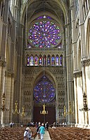 S. 66/67 - Reims, Kathedrale, untere Westrose ab 1255, obere von Bernhard de Soissons um 1270(*) innen