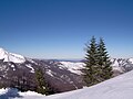 Vista delle Alpi dalle piste di Cerreto Laghi