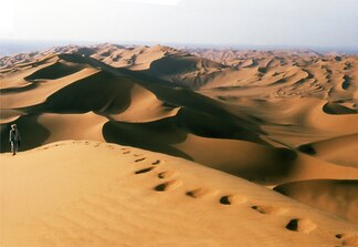 Blick von der höchsten Düne nach Süden