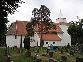 Middeleeuwse kerk in Fjære