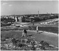 Blick vom Insulaner nach Nordwesten mit Ecke Grazer Damm/Prellerweg, um 1950