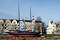 Die 1904 gefertigte Hermine als Denkmal am Schleusenpriel in Cuxhaven