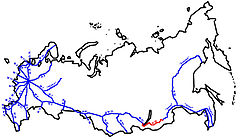 R258 im Fernstraßennetz Russlands