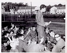 The Presidio 27 sit-down protest in 1968.