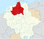 Locator map of Saxony within the German Kingdom