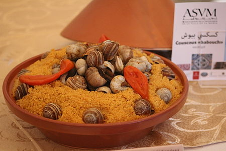 Tunesische couscous met escargot