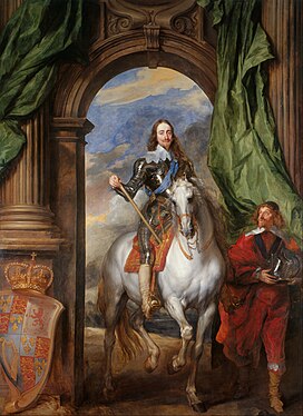 Karl I. mit M. de St. Antoine, Gemälde von Anthonis van Dyck, 1633, Windsor Castle