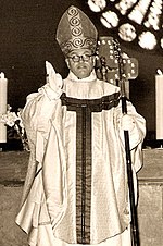 Bonifatius Becker after his Consecration as Abbot in 1956