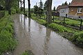 Die Rot in Cobstädt beim Hochwasser am 1. Juni 2013