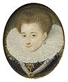 Porträt der Gabrielle d’Estrées, Holz (Ende 16. oder Anfang 17. Jahrhundert)