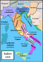 Italien um 1000 n. Chr. mit der Markgrafschaft Tuszien
