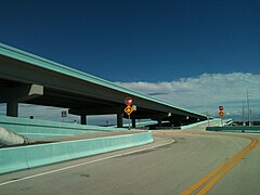 Exit ramps connecting area between Jewfish Creek and Lake Surprise