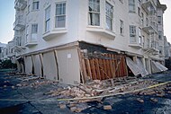 Kerusakan terjadi di Distrik Marina, San Francisco