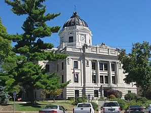 Monroe County Courthouse in Bloomington, gelistet im NRHP Nr. 76000012[1]