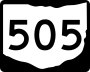 State Route 505 marker