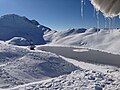 Prashar Lake frozen and snow-covered, Feb '14.