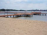 Plaża miejska nad Jeziorem Drwęckim