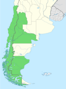 Symphyotrichum glabrifolium native distribution map