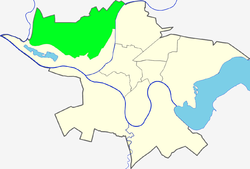 Location of Šilainiai within Kaunas