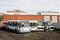 Decommissioned LAZ-695N at a state truck company in Saint Petersburg