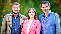 von links nach rechts: Robert Gabel, Paula López Vicente und Marcel Krohn