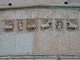 Detail vom Baptisterium in Parma