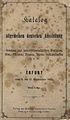 Katalog einer Gartenbauausstellung von 1865, Erfurt