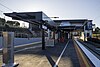 North-east bound view from Platforms 1&2, showing the concourse in the distance