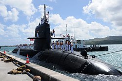 Hakuryū (SS-503) visiting Guam in 2013