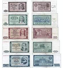 DDR, Banknoten, MDN