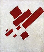 Suprematistische compositie (met acht rode rechthoeken), 1915