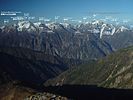 from Mount Nunobiki(with note) Gozensawa Glacier, Sannomado Glacier and Komado Glacier 布引山より（解説付き）、御前沢氷河、三ノ窓氷河、小窓氷河