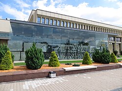 Remains of the Seimas barricades