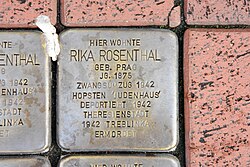 Stolperstein für Rika Rosenthal