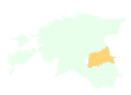 Map of Tartu County.