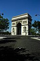 the Arc de Triomphe from the avenue Friedland