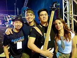 from left to right: Voopee Elviña, Brian Tanchanco, Raymond Daylo and Jade Justine from KALA in Bayanihan Republic 2013