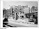 Ruinen und Gleise in der Taubenstraße, 1950