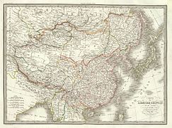1832 French map of China and Japan